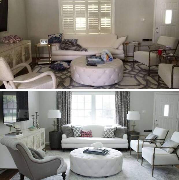 Комната сменила. Барбара Шварц хоум стейджинг. Декор комнаты до и после. Комната до и после. Интерьер до и после.