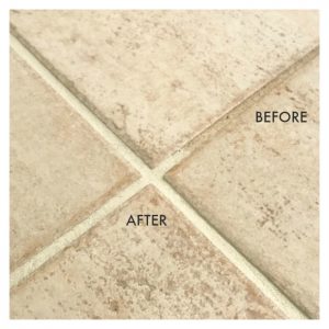 You can restore that grout color without scrubbing. It
