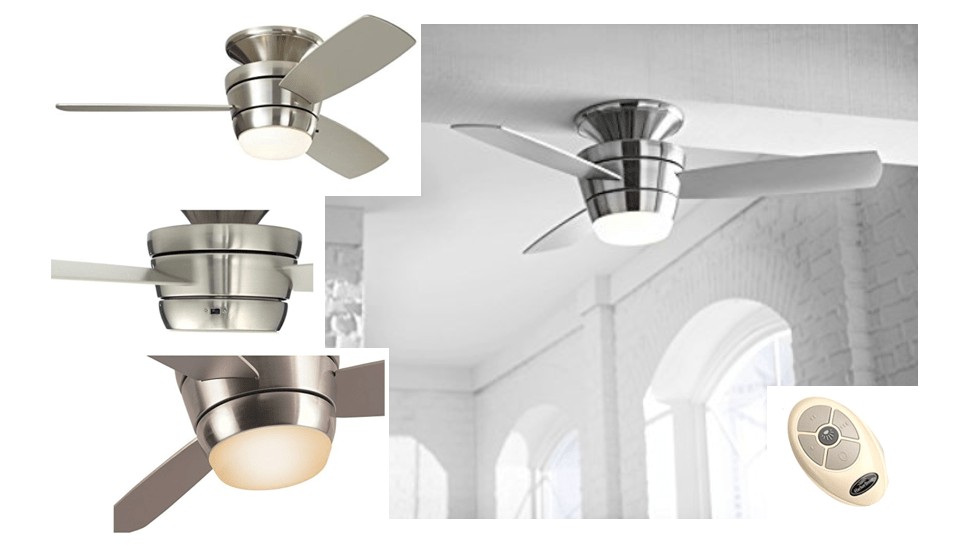 Harbor Breeze Flush Mount Contemporary Large Ceiling Fan For Small Room