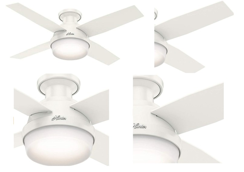 Best Selling Hunter Fan Low-profile Small Bedroom Ceiling Fan With Light