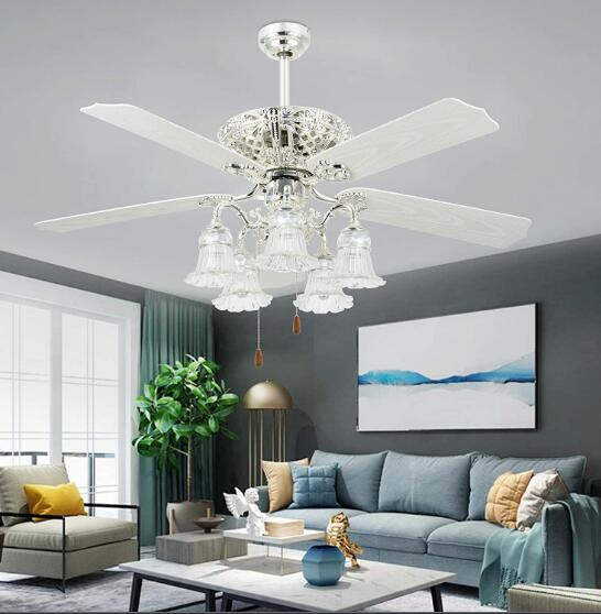 2 ceiling fans in living room