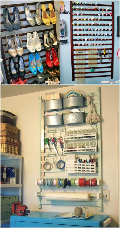 Craft Organizer - 20 Delightfully Creative and Functional Ways to Repurpose Old Cribs