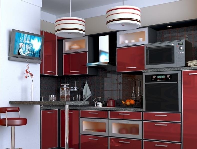 дизайн кухни с вентиляционным коробом идеи интерьера
