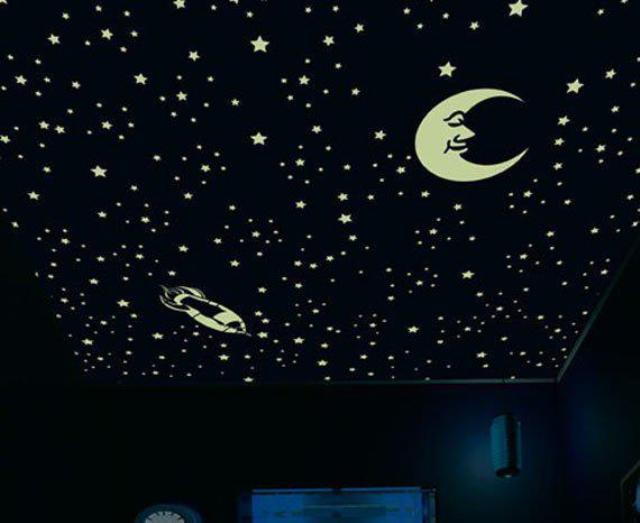 образ звездного неба в детской комнате