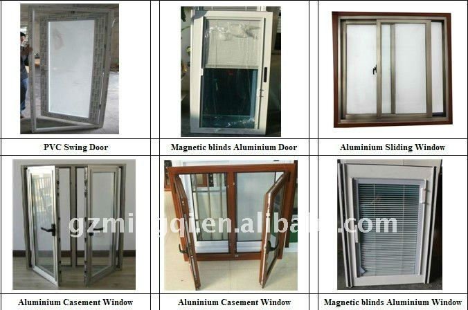 PVC fixed glass windows