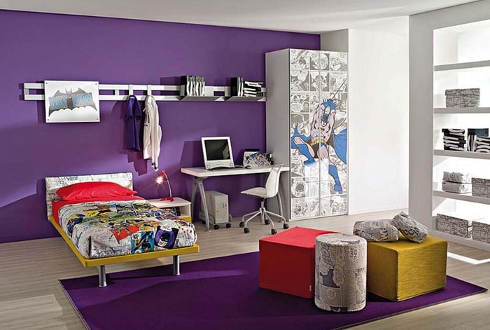 Цвет детской комнаты_фиолетовый