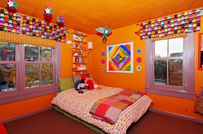 Цвет детской комнаты_оранжевый