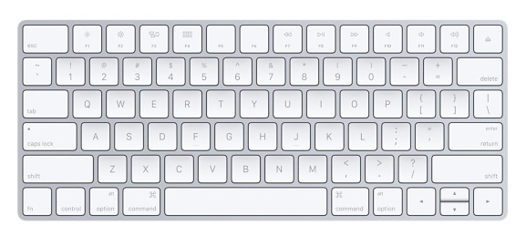 Mac keyboard with function keys