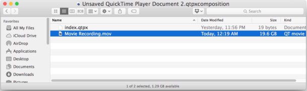 package-contains-lost-quicktime-recording