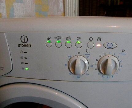 Сигналы о неисправности стиральной машинки