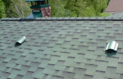 Пример непрерывной и точечной вентиляции на крыше