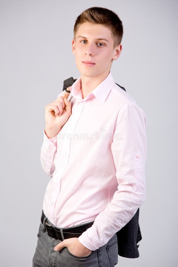 Attractive Sixteen Year Old Teen Boy royalty free stock images