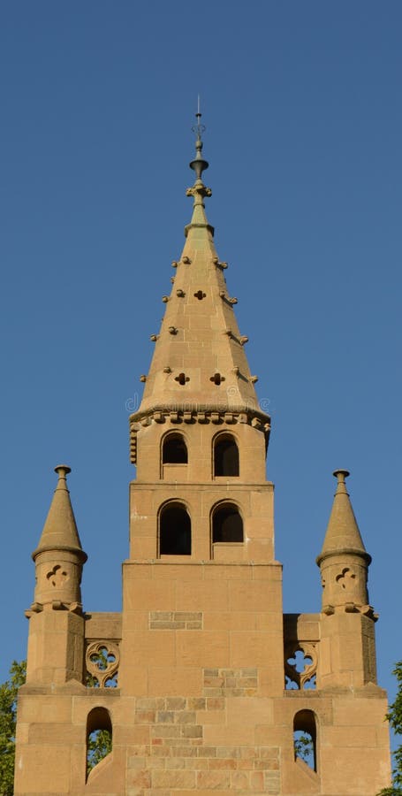 Church Steeple Symmetrical View royalty free stock photos