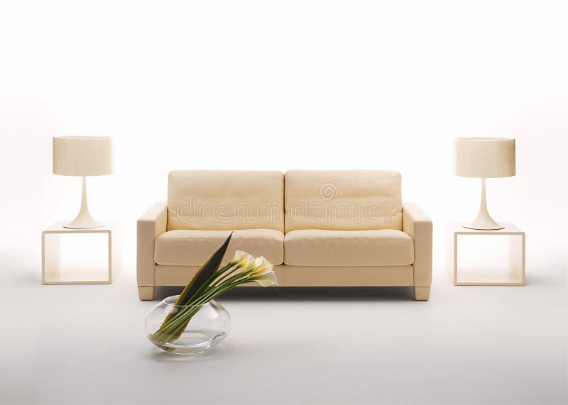 Beige interior. Part of elegant beige interior royalty free stock photo