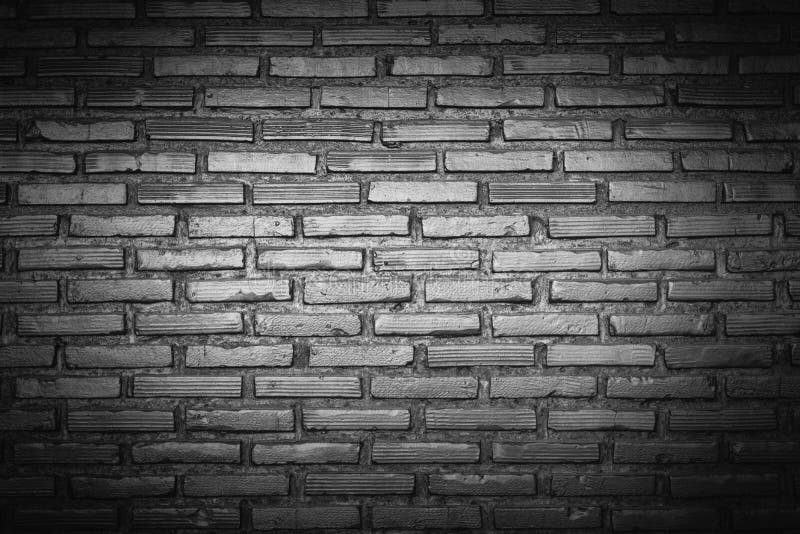 Black brick wall background, Iron style, gloomy color. stock images