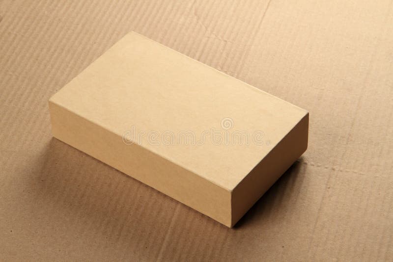 Blank Recycle Card Board Box for Mockup royalty free stock photo
