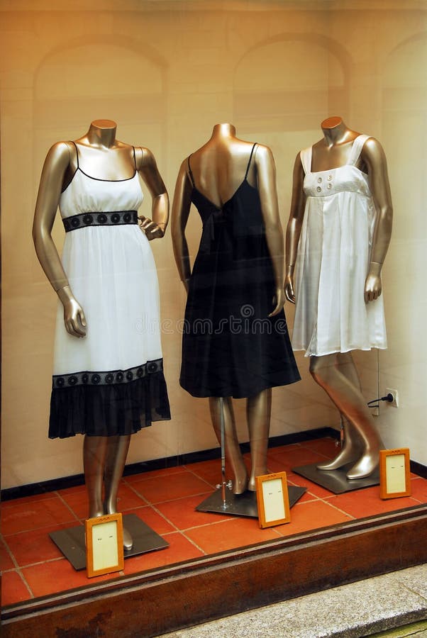 Boutique window stock images