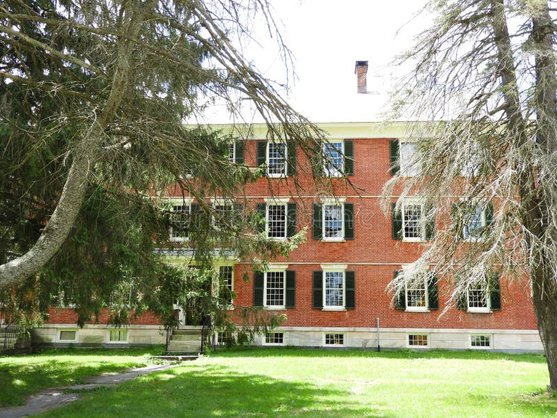 Hancock Shaker Village Brick Dwelling stock photography