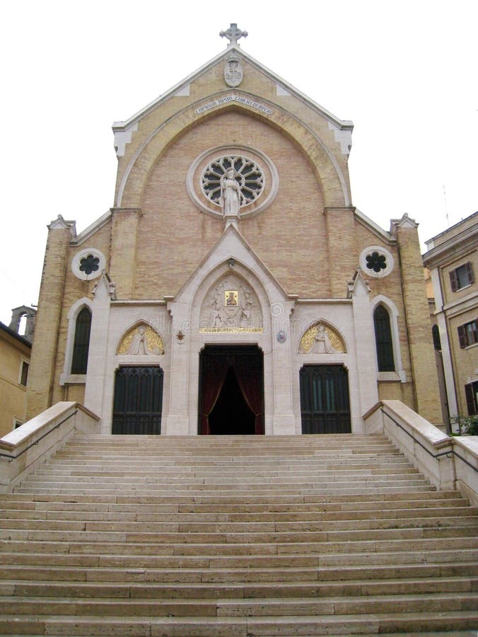Church of St. Alphonsus Liguori, Rome, Italy. Church of St. Alphonsus Liguori is a church located on the Via Merulana on the Esquiline Hill of Rome, Italy. It is royalty free stock photos