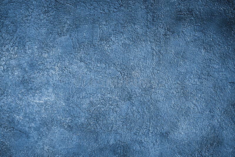 Classic blue stucco background close up, painted rough cement texture backdrop, grunge concrete textured wall, decorative plaster. Classic blue stucco background royalty free stock photos