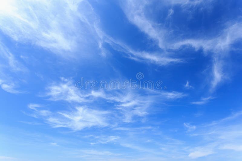 Clouds in the blue sky stock photography