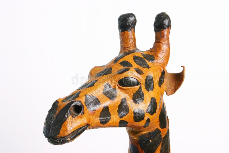Cute Papier Mache Giraffe Head royalty free stock images