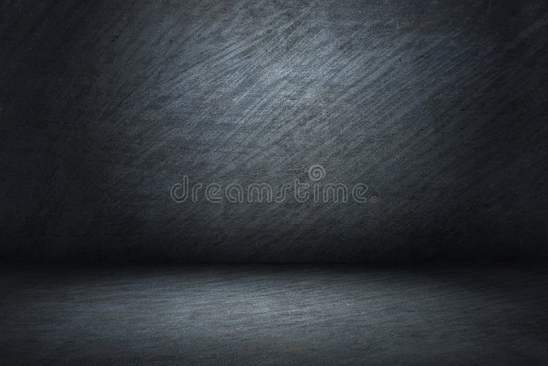 Dark room with tile floor and brick wall background. HD Image and Large Resolution. can be used as desktop wallpaper stock photo