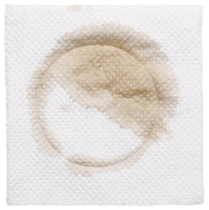 Dirty napkin royalty free stock photo