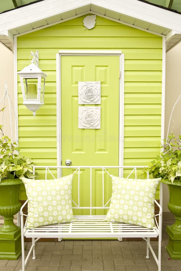 Doorway and Patio Furniture stock image