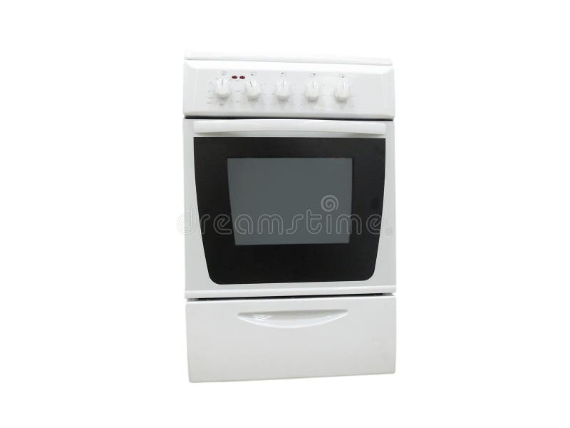 Electric stove. The image of electric stove under the white background royalty free stock photography