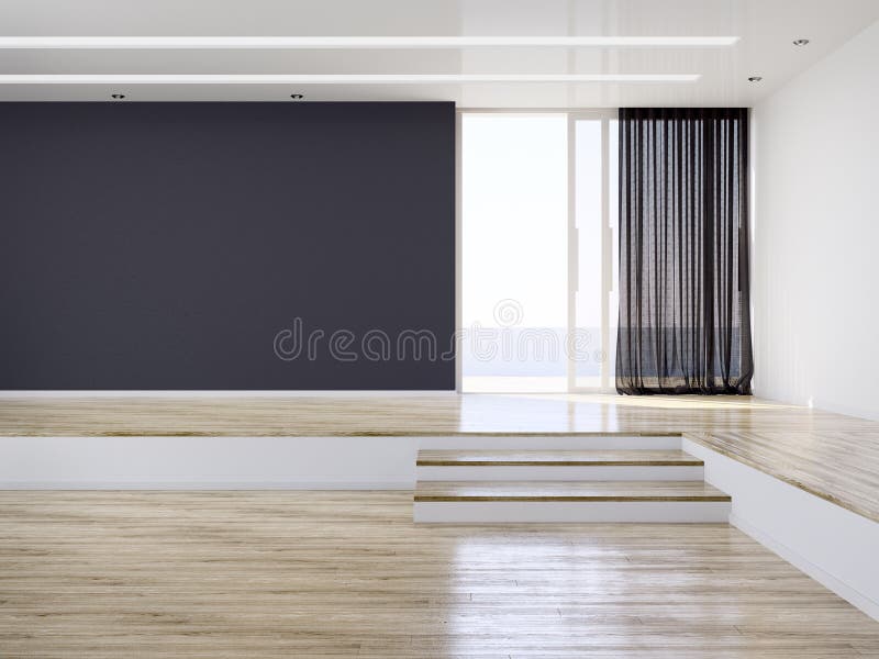 Empty Modern Interior Room royalty free stock photography