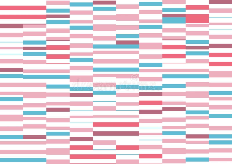 Geometric horizontal striped background. Seamless pattern. Modern stylish wallpaper. Trendy blue-red-pink-white texture royalty free illustration
