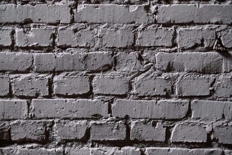 Gray brick wall texture background in a loft style. stock images