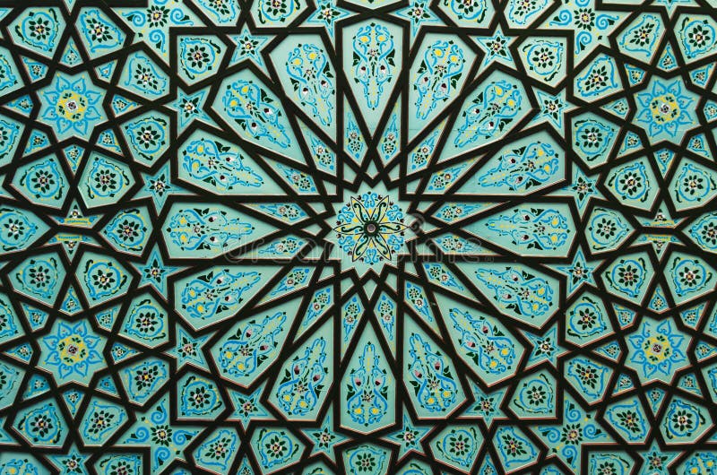 Interior of Tunisian parliament - beautiful arabic pattern on the ceiling of the Parliament building. Details of building of Tunisian parliament - beautiful stock photos