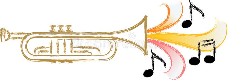 Jazz Trumpet Music/eps vector illustration