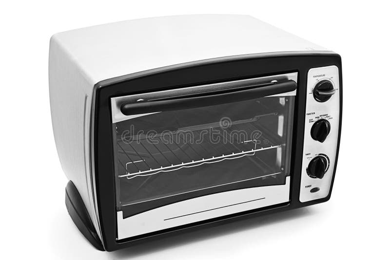 Kitchen oven isolated. On white background royalty free stock image