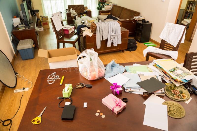 Messy room royalty free stock image