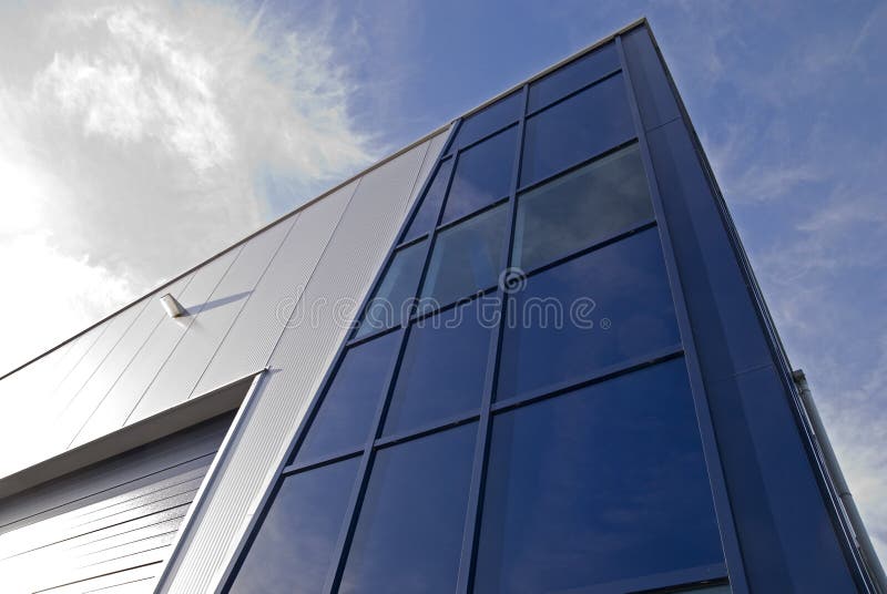 Modern design building. Modern glass architechtectural design commercial building stock photos