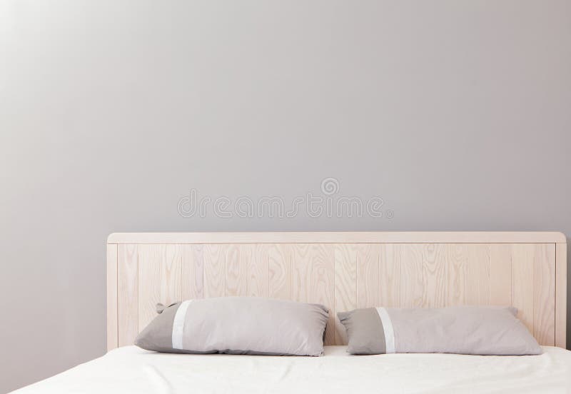 Modern double bedroom stock photography