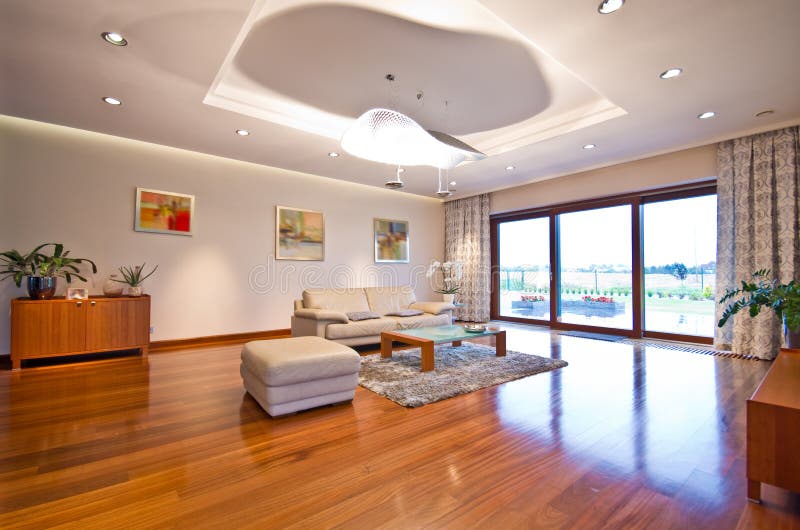 Modern elegant living room royalty free stock photography