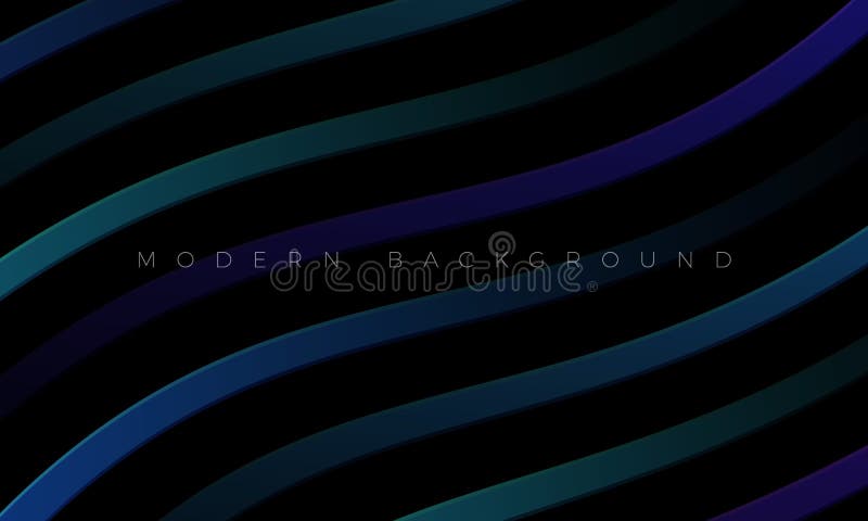 Modern Premium background  and luxury dark neon wallpaper illustration with stylish color curved lines and elements. Rich black abstract background for header royalty free illustration