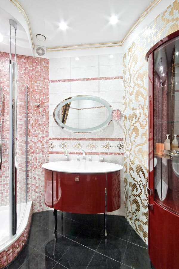 New luxury bathroom royalty free stock images