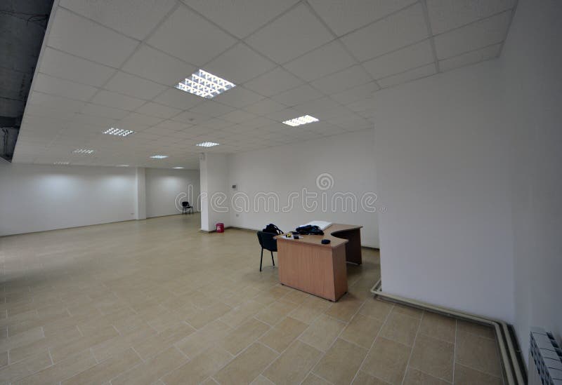 Office Inexpensive. Interior of inexpensive office with open space stock photos