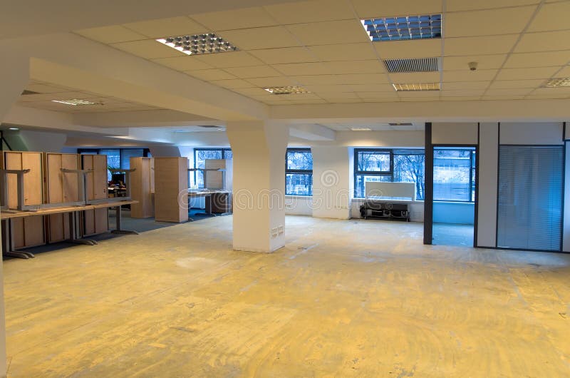 Office space renovation stock photo