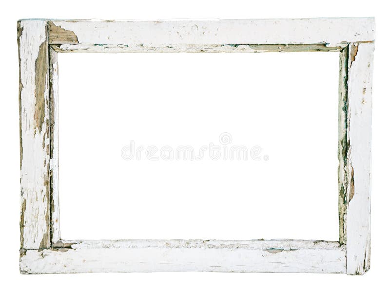 Old wooden frame stock image