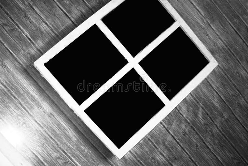 Old wooden window frames can be used as background images. Old wooden house window frames in Thailand can be used as a background image royalty free stock photography