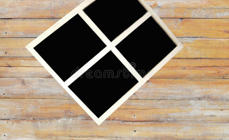 Old wooden window frames can be used as background images. Old wooden house window frames in Thailand can be used as a background image royalty free stock photo