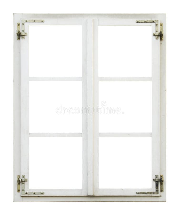 Old wooden window stock image
