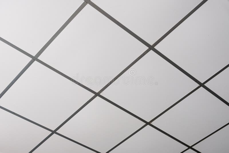 Pattern indoor ceilings white. Square royalty free stock photo
