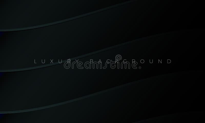 Premium Luxury dark background and wallpaper illustration. Modern black background with stylish curved elements. Rich abstract design for header, website royalty free illustration